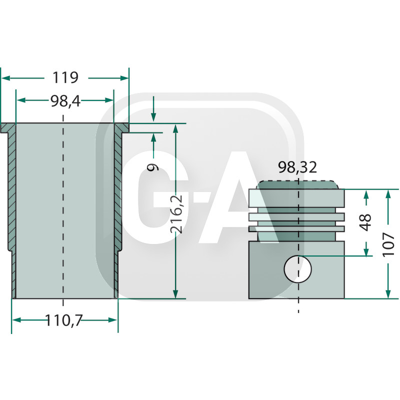 Kit cylindree tracteur McCormick